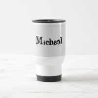 Minimalistic modern monogram name black grey