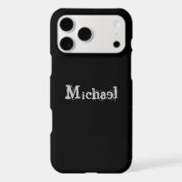 Minimalistic modern monogram name black white