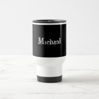 Minimalistic modern monogram name black white