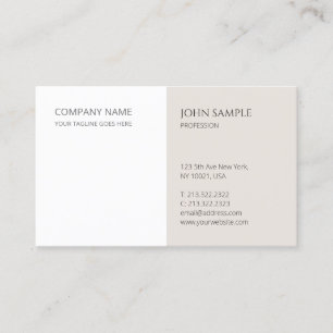 Minimalistic Modern Professional Elegant Template Business Card