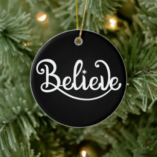 Minimalistic Modern Stylish Personalized Christmas Ceramic Tree Decoration