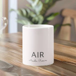Minimalistic Monogram Initial & Name Pastel Pink Coffee Mug<br><div class="desc">Start your day with a touch of elegance using our Personalised Pastel Pink Monogram Coffee Mug. Featuring a sophisticated pastel pink design with your custom initial and name, this chic ceramic mug adds a personal flair to your coffee or tea routine. Perfect for home, office, or as a thoughtful gift,...</div>