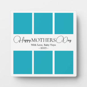 Minimalistic Mother's Day Picture Collage Plaque