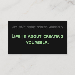 Minimalistic motivational quote for mental health business card