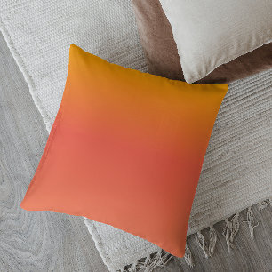 Minimalistic Ombre Vibrant Sunset Cushion