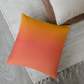 Minimalistic Ombre Vibrant Sunset Cushion
