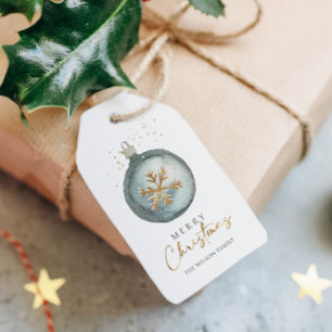 Minimalistic Ornament Winter Cosy Christmas Gift Tags