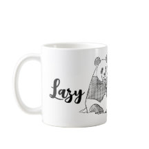 Minimalistic Panda Lazy Morning Mug