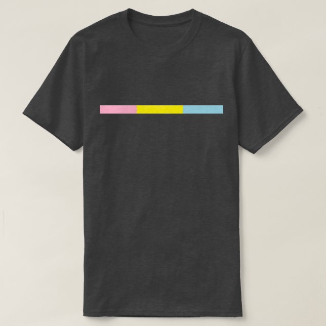 Minimalistic Pansexual Pride T-Shirt (Design Front)