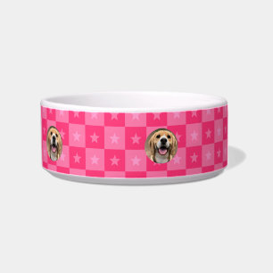Minimalistic Personalised Customised Dog Lover Gif Bowl