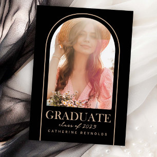 Minimalistic Photo Graduation Announcement