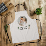 Minimalistic Photo | Grandma's Kitchen Gift<br><div class="desc">This charming apron is the perfect gift for any beloved grandma who loves spending time in the kitchen. Featuring a minimalistic design with a personal touch, this apron includes a photo of your choice to make it truly unique. Whether she's baking cookies or preparing a family feast, this apron will...</div>