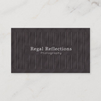 Minimalistic PinStripes (Charcoal) Business Card