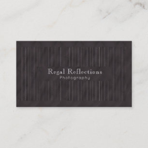 Minimalistic PinStripes (Charcoal) Business Card