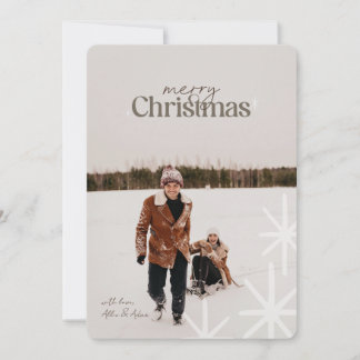 Minimalistic Plaid Christmas Card