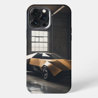 "Minimalistic Polygonal Car: Rick Owens Meets Bru iPhone 13 Pro Max Case