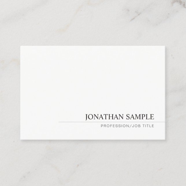 Minimalistic Professional Modern Simple Template Business Card (Front)