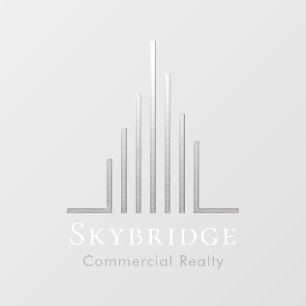 Minimalistic Real Estate Logo Window Cling