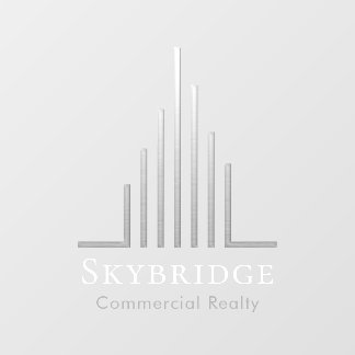 Minimalistic Real Estate Logo Window Cling