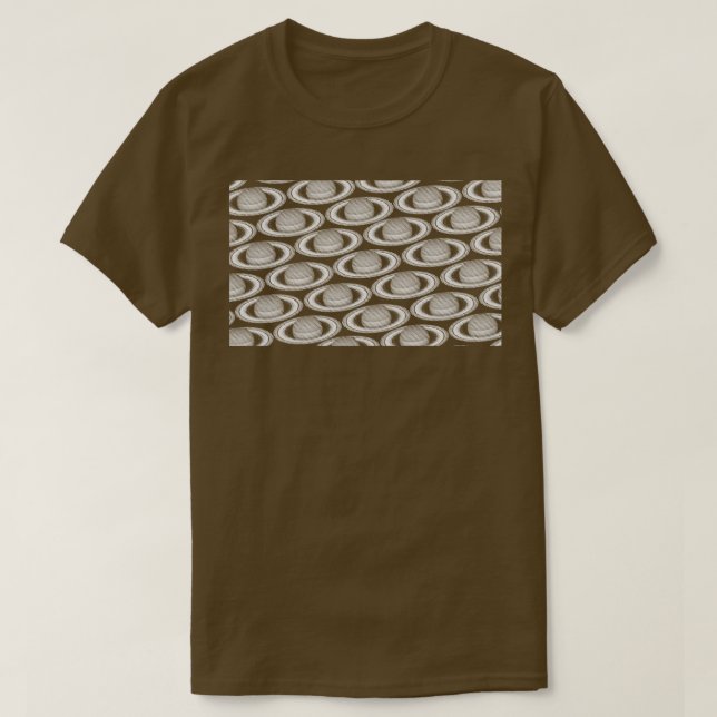 Minimalistic Saturnal Glitch Pattern aka Invasion  T-Shirt (Design Front)