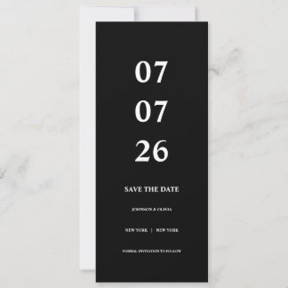 Minimalistic Save The Date Card