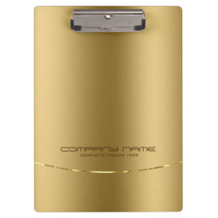 Minimalistic Shiny Faux Gold Background Clipboard