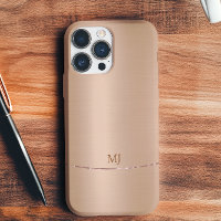 Minimalistic Shiny Faux Rose-Gold Background