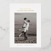Minimalistic simple single photo foil
