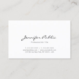 Minimalistic Stylish Professional Sleek Modern Business Card