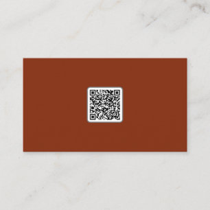 Minimalistic travel agent sky beach sunset QR-Code Business Card