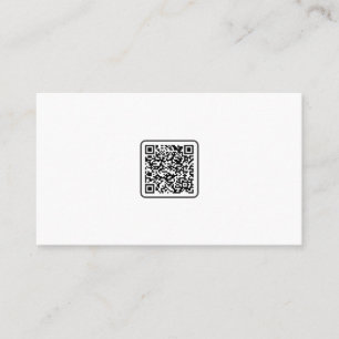 Minimalistic travel agent sky beach sunset QR-Code Business Card