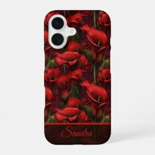 Minimalistic Valentine'S Day Gift Calla Lilies iPhone 16 Case