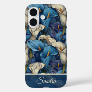 Minimalistic Wedding Favours Calla Lilies Flower iPhone 16 Case