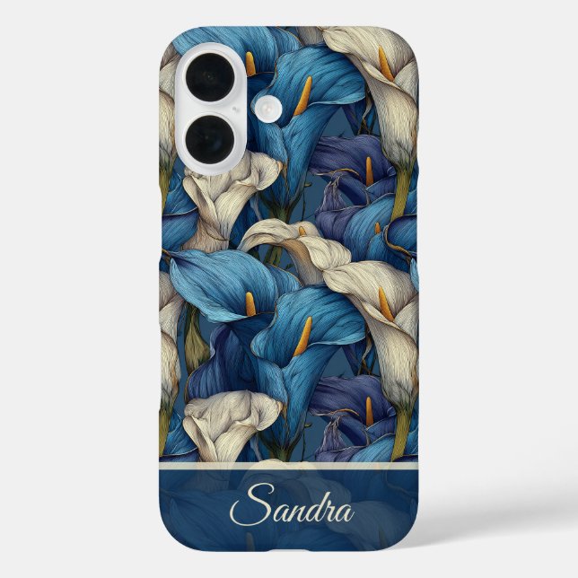 Minimalistic Wedding Favours Calla Lilies Flower  Case-Mate iPhone Case (Back)