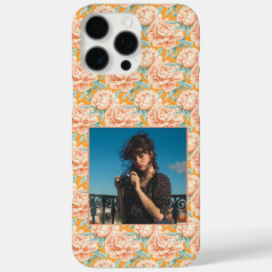 Minimalistic Wedding Gift Peonies Floral Custom iPhone 16 Pro Max Case