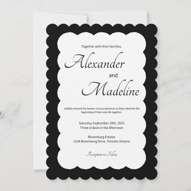 Minimalistic Wedding Invitation (Front)