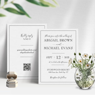 Minimalistic Wedding Invitation