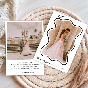 Minimalistic Wedding Thank You Card