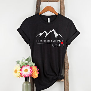 Minimalistic White    Swiss Alps Trilogy T-Shirt