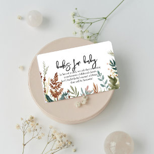 Minimalistic Woodland Animals Baby Shower Enclosure Card