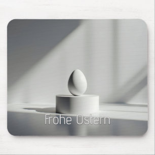 Minimalistisches Osterei auf modernem Podest Mouse Pad