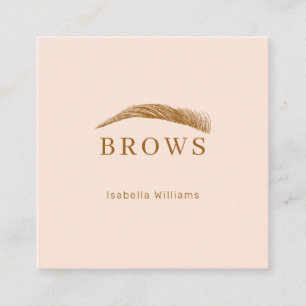 Minimally elegant eyebrows Business card