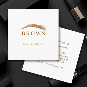 Minimally elegant eyebrows Business card