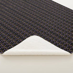 Minimalst Halloween Confetti Sprinkles Baby Sherpa Blanket
