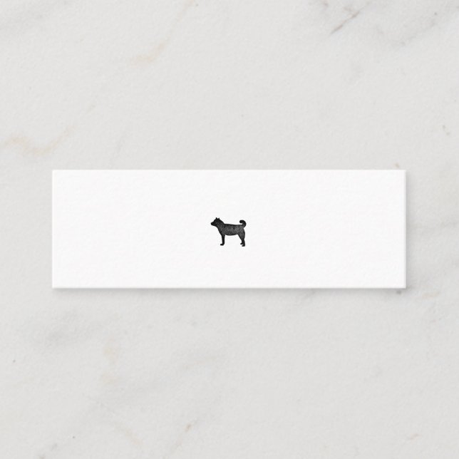 Minimam and simple business card business card dog (Front)
