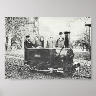 Minimum Gauge Engine Eaton 1896 Victorian Poster