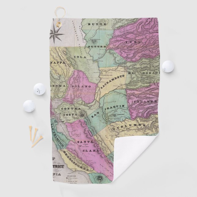 Mining District of California Golf Towel (InSitu)