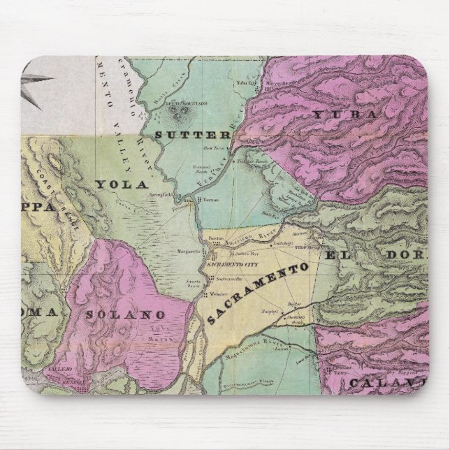 Mining District of California Mouse Pad (Front)