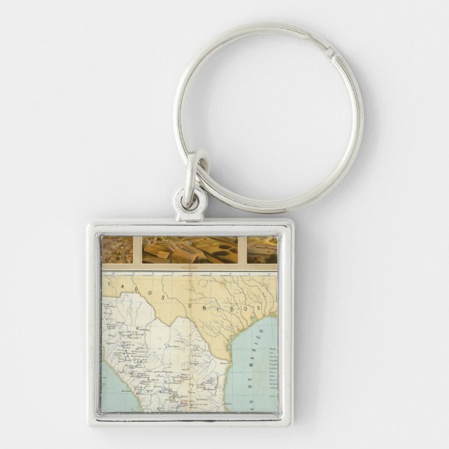 Mining in Mexico Key Ring (Front)