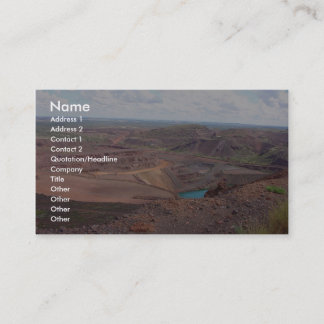 Mining Operations At Paraburdoo Mine Business Card
